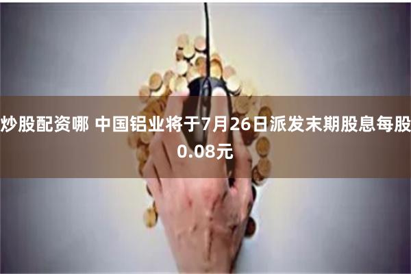 炒股配资哪 中国铝业将于7月26日派发末期股息每股0.08元